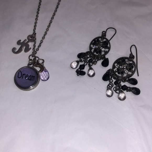 3/$15 necklace Dream K & boho bling earrings - Picture 6 of 6